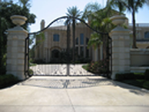 Wrought Iron Driveway Gates San Diego